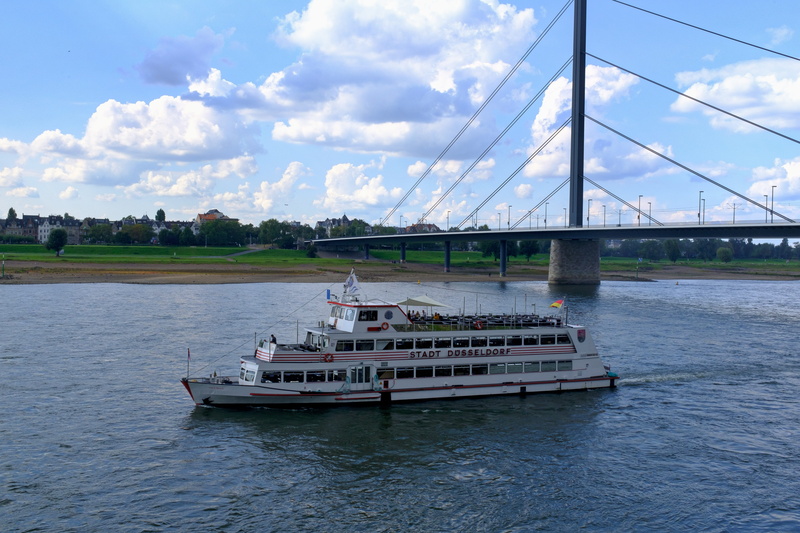 craft, rhine meadow, rhine river, port, transportation, waterfront, rhine panorama, boot, architecture, sky, travel, river, ship, cloud - sky, day, rhine