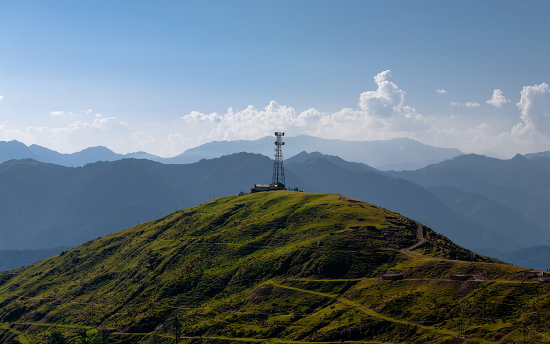 radio, 1080P, nature, hill, hd, white, metal, tower