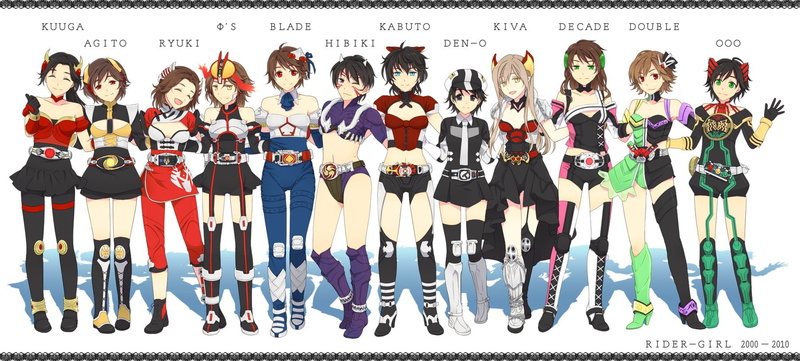720P, Kamen Rider Ooo, Anime