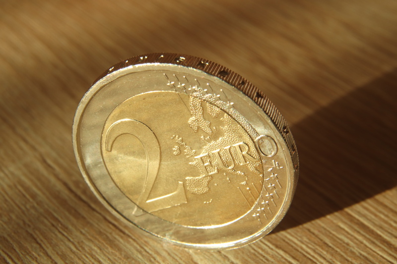 indoors, no people, making money, finance, coin bank, close-up, european union, piece, colored, gold, 2 euro, table, silver, currency, euro, savings, euro coin