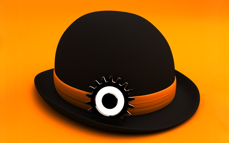 hat, clockwork, hd, 720P, orange, a, movies