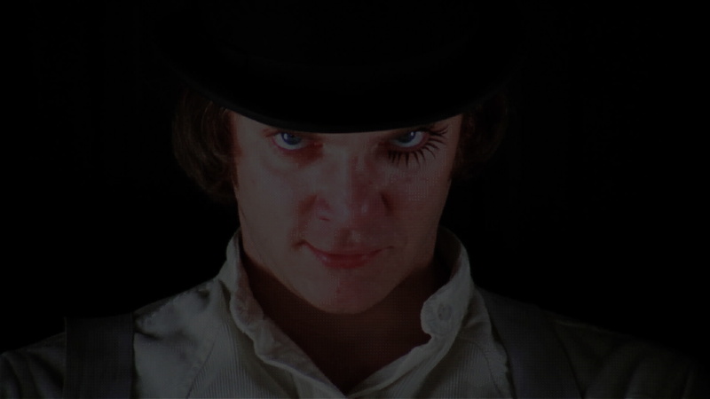 front view, emotion, studio shot, child, portrait, close-up, movies a clockwork orange malcolm mcdowell, headshot, determination, looking at camera, aggression