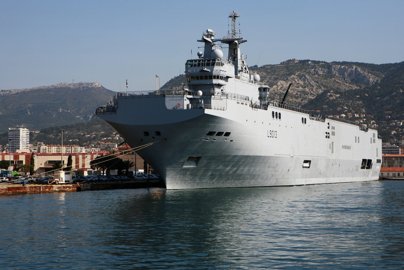 vehicle, sea, mode of transportation, French navy, day, freight transportation, architecture, navy, mountain, transportation, ship, water, sky, warship