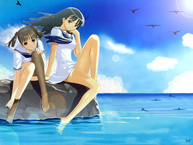 sora, Sora no Iro, mizu, taka, anime, iro, x, Tony Taka, art, tony, hot, hd, 720P, Mizu no Iro