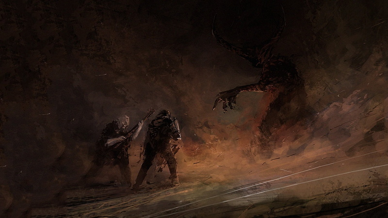 Tenacious D, fantasy art, 1080P
