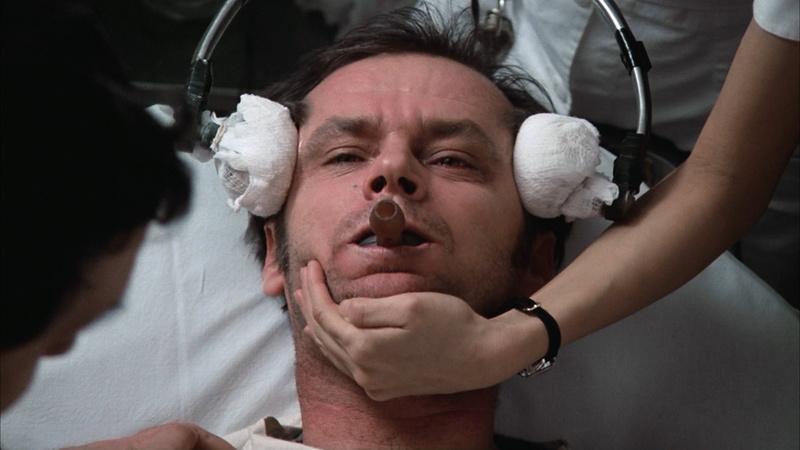 front view, patient, one flew over the cuckoos nest, men, human face, adult, care, pain, eyes closed, people, body part, healthcare and medicine, mature men