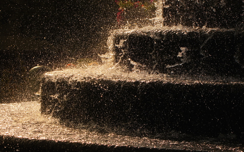 steps, splash, architecture, 1080P, stone, drops, sparkle, stairs, nature, water, rain, wet, storm, photography