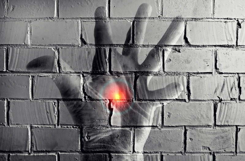 body, hand, fingers, hal9000, wall, s, wall - building feature, full frame, day, mural, nature, left, close-up, red, no people, palm, person, female, pulsar