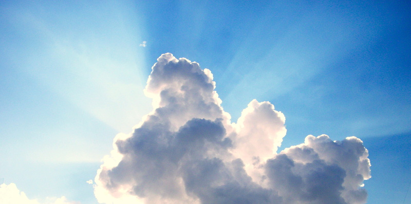 meteorology, light rays, fluffy, cloudy, cloudscape, gray, weather, cloud, low angle view, photography, blue sky, light, sun shine, heavy, passing through