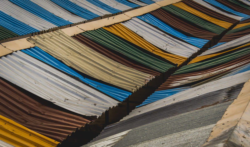 still life, uk, choice, no people, low angle view, blue, color, nature, dinnington, multi colored, england, full frame, roofs, iron, top, roof, assorted