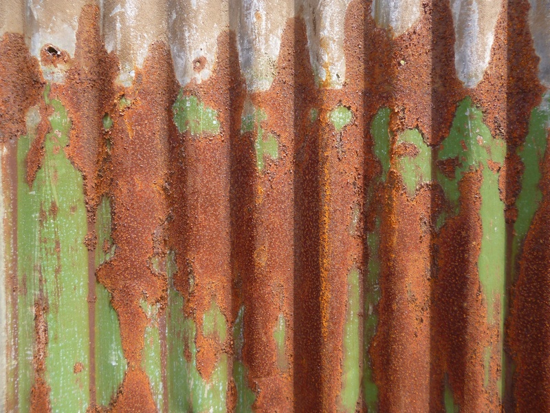 wall - building feature, textured, background, weathered, corrugated iron, day, deterioration, no people, metal, old, green, corrugated, 1080P, brown