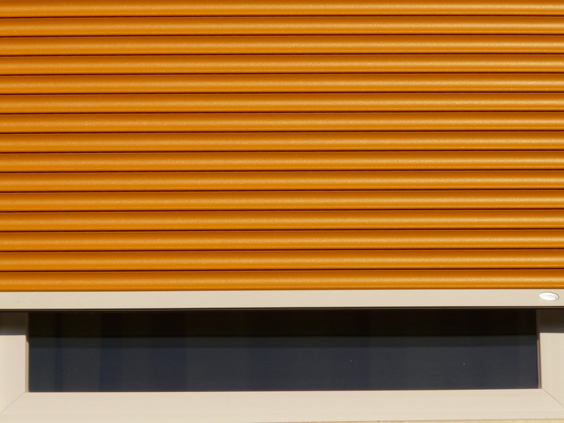 built structure, repetition, absence, corrugated iron, close, blinds, design, shutter, architecture, close-up, metal, orange, 2K, wall - building feature
