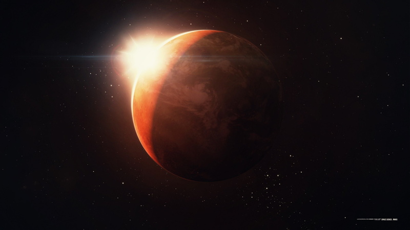 art, mars, 2K, planets, outer, series, space, lacza, sun, digital