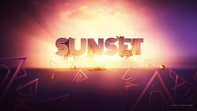 art, 2K, lacza, summer, artwork, typography, sunset, digital