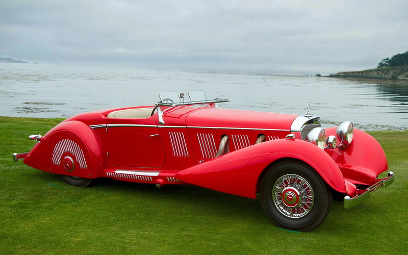 cars, 1080P, benz, mercedes-benz, 1920x1200, mercedes-benz 540k, k, classic, car, mercedes, red