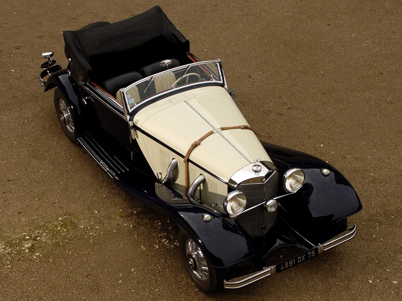 1936, sport, 1080P, retro, benz, 540k, luxury, mercedes, cabriolet