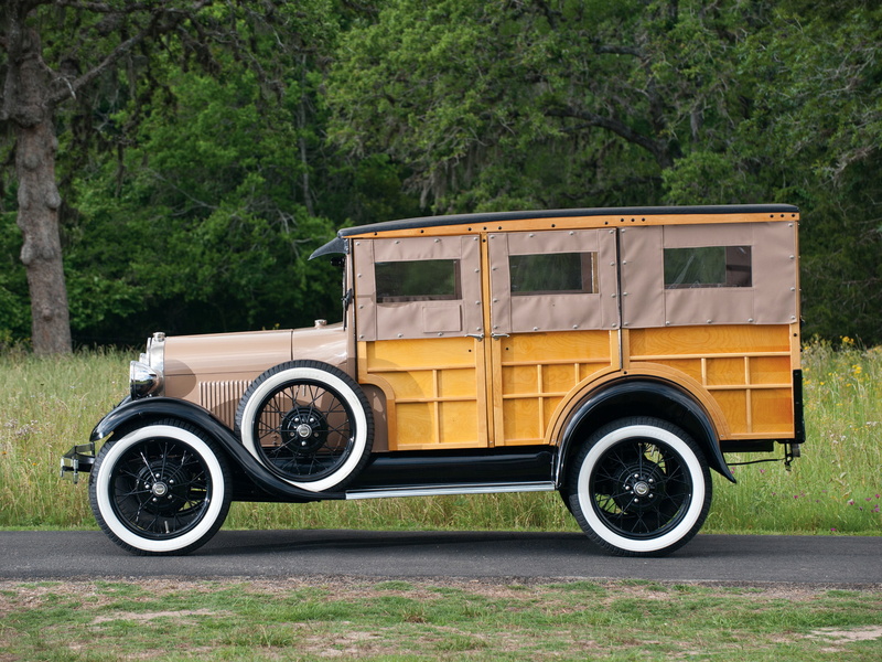 ford, 1080P, model a, stationwagon, woody, retro, 150а, truck, 1929