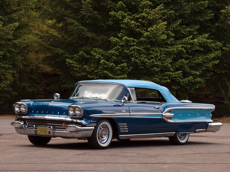 luxury, retro, pontiac, 1080P, 1958, parisienne, convertible