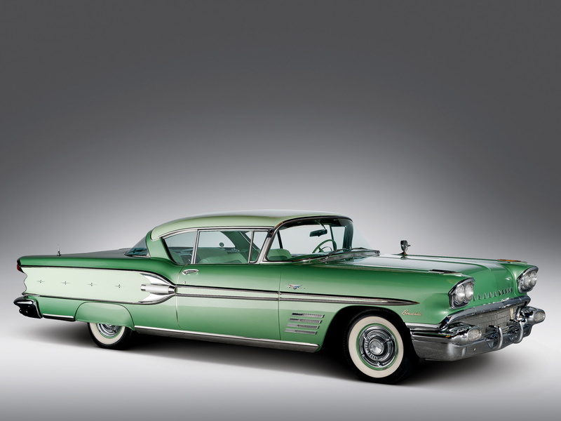 pontiac, 1958, retro, bonneville, 1080P, custom, sport, coupe