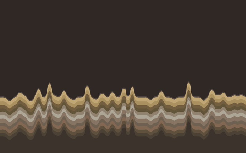 brown, waveforms, minimalism, 2K