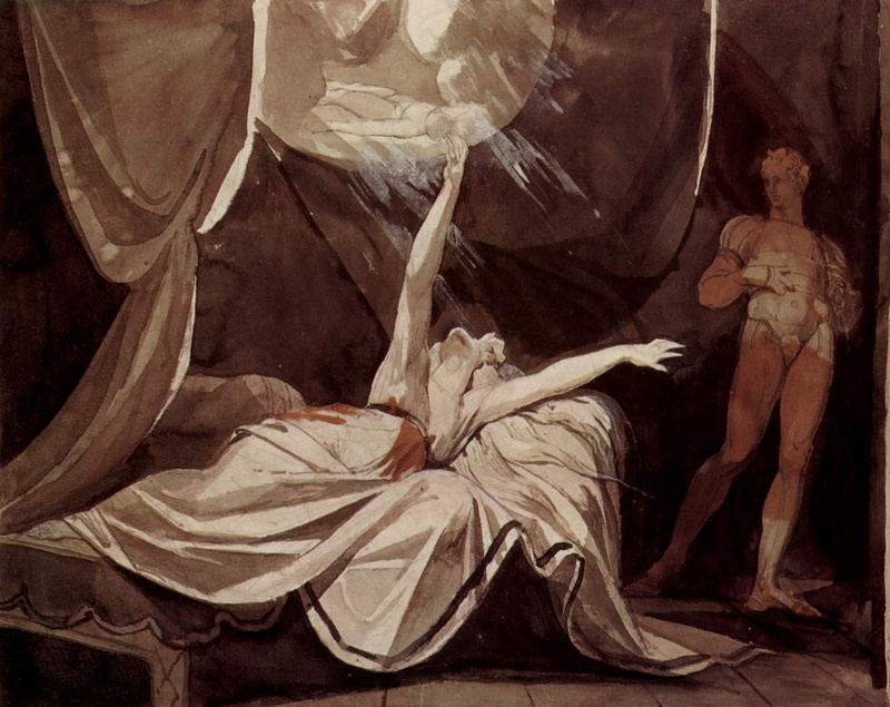 Henry Fuseli, craft, close-up, angel, human representation, creativity, male likeness, indoors, classic art, female likeness, full length, sculpture, the past