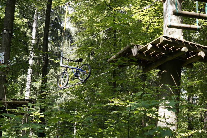 wood - material, climbing garden, forest, non-urban scene, high ropes course, outdoors, land vehicle, get over, test of courage, top, sport, courageous