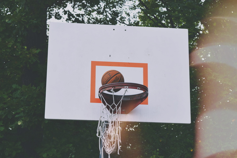plant, net - sports equipment, leisure activity, hoop, fall, motion, court, outdoors, 4K, photography, day, shape, basketball hoop, geometric shape, moment