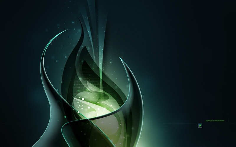 illustration, consciousness, 2K, light, green