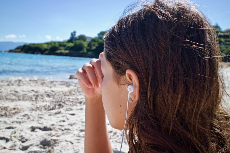 holiday, sunlight, portrait, contemplation, summer, quiet, hair, adult, leisure activity, hand, relaxation, girl, beach, sand, women, headaches, trip, music