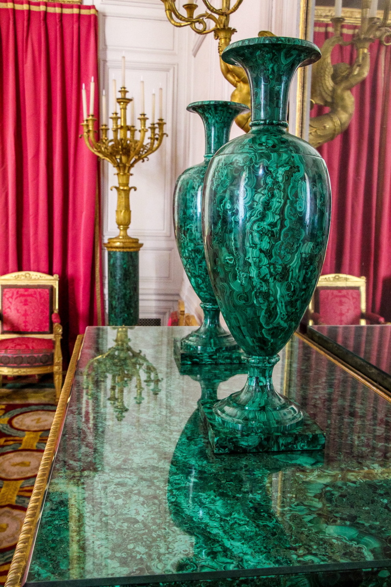 former, seat, glass, built structure, malachite, france, table, the past, person, 5K, travel, interior, day, indoors, decoration, lighting equipment, old