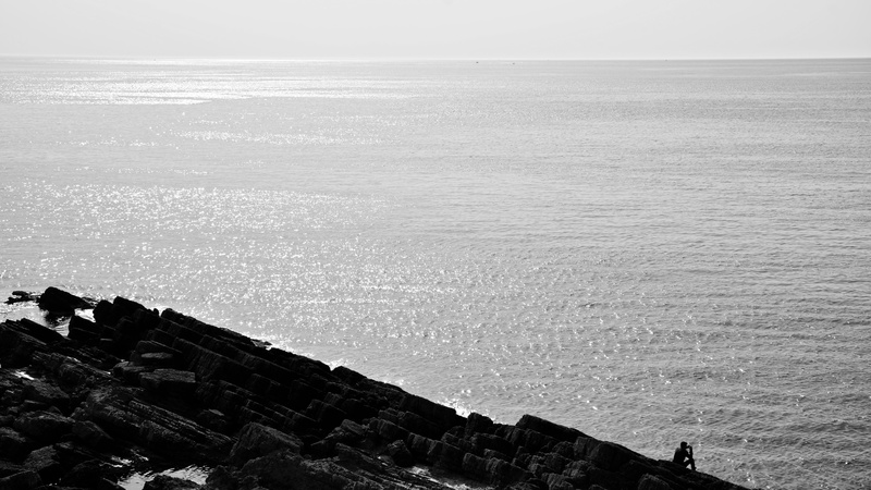 nature, stones, rock, scenics - nature, sky, no people, horizon, outdoors, high angle view, rocks, idyllic, sea, silent, beauty in nature, beach, riff