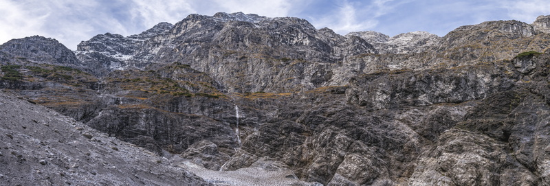 wilderness, beauty in nature, nature, landscape, rock - object, tree, day, extreme terrain, outdoors, rugged, land, crest, coniferous tree, alps, solid