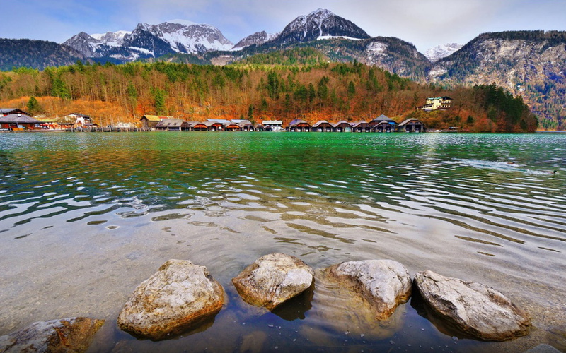 tranquil scene, rock, park, mountain range, border, outdoors, within, mountain, bavaria, 2K, austrian, lake, rock - object, national, south, district