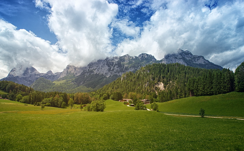 alps, Nature, mountain range, Scenery, Europe, bavarian, cloud - sky, beauty in nature, tranquility, coniferous tree, tours, Photography, plant, environment