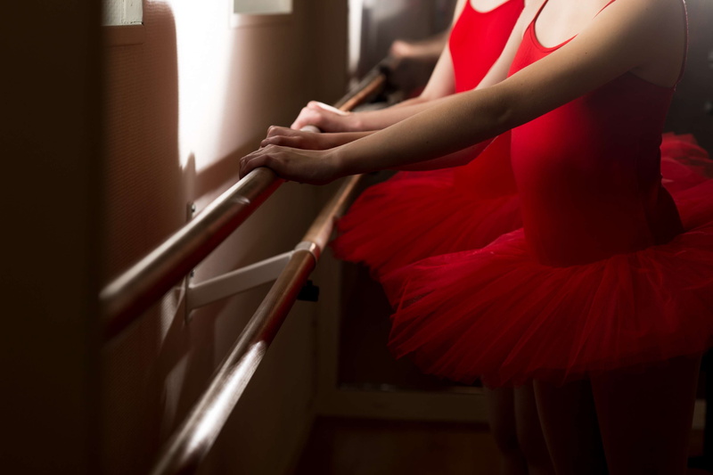 real people, young adult, side view, bar, red, dance school, staircase, holding, women, dress, dancer, clothing, classic dance, human hand, standing, adult