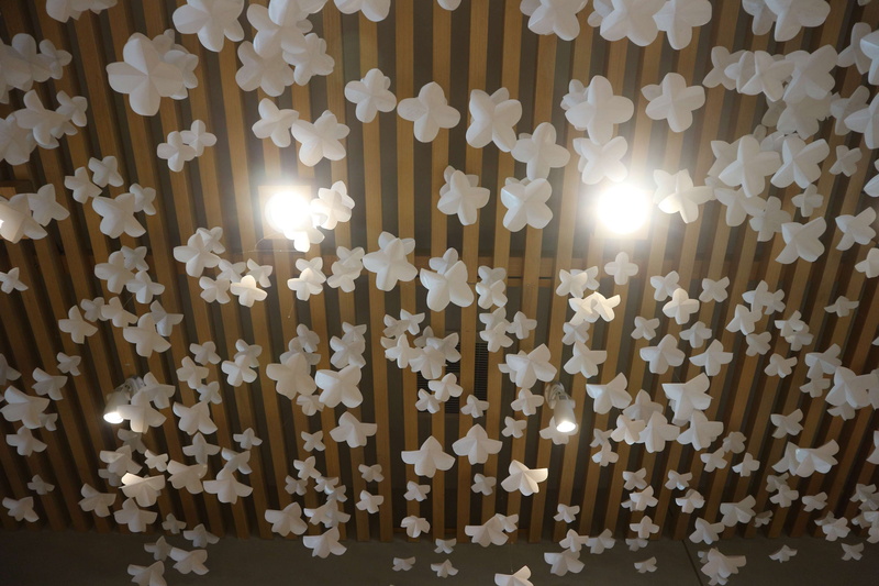 interior decoration, celebration, stage, ceiling lamp, lamps, light - natural phenomenon, indoors, interior, abundance, christmas, no people, still life