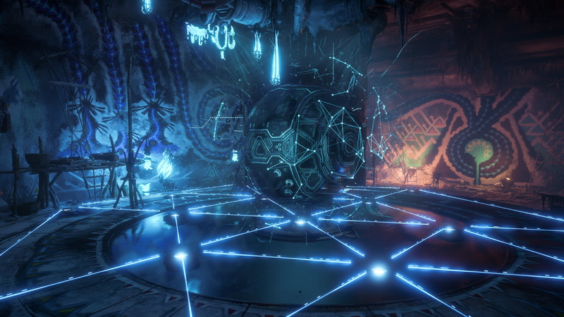 artificial intelligence, 4K, cave, Horizon: Zero Dawn Frozen Wilds, Horizon: Zero Dawn, vault, horizon zero dawn, lights