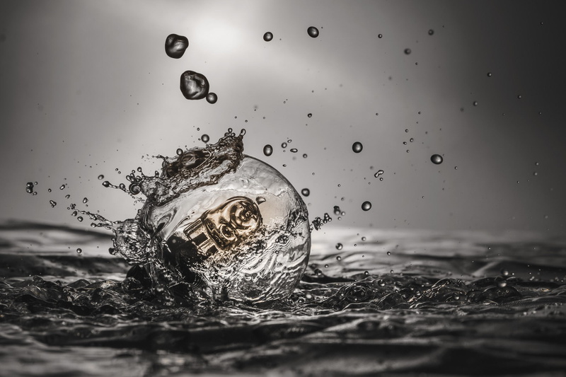 1080P, Light Bulb, creativity, artwork, digital art, waves, Water Drops, Artificial Lights, photography, water, Liquid, macro