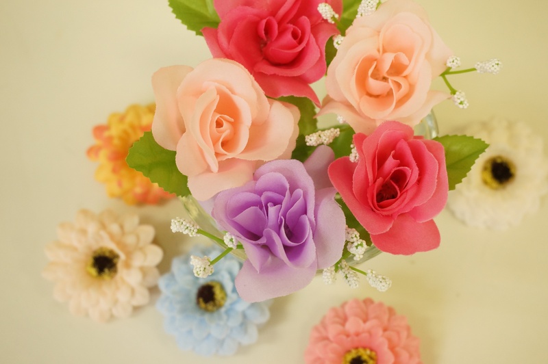 fragility, flower, freshness, close-up, petaled, indoors, vulnerability, artificial flowers, studio shot, arrangement, orange, nature, 4K, white, pink color