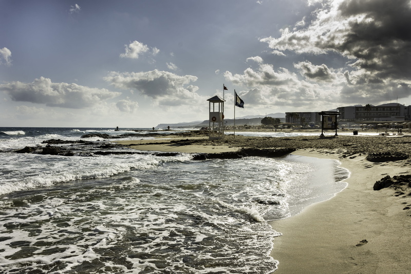 holiday, day, power in nature, clouds, cretan malia park resort, horizon, water, greece, cloud - sky, scenics - nature, motion, beach, guidance, building exterior
