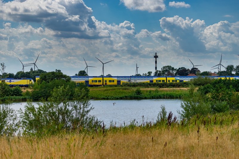 day, turbine, architecture, summer idyll, north sea, impression, rest, environmental conservation, renewable energy, cuxhaven, idyllic, summer