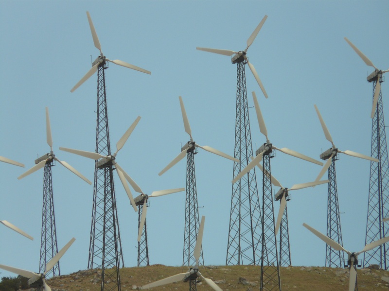 wind turbine, low angle view, rural scene, day, environmental conservation, landscape, environmental technology, current, technology, renewable energy