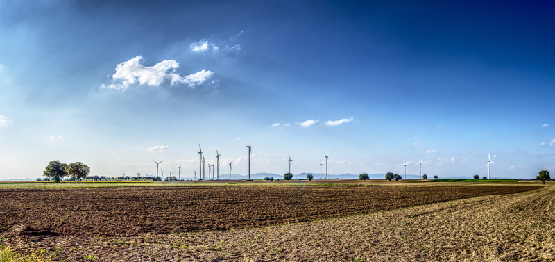 rotor blades, windräder, sky, current, land, road, electricity, environmental conservation, turn, field, landscape, power generation, energy, environmental technology