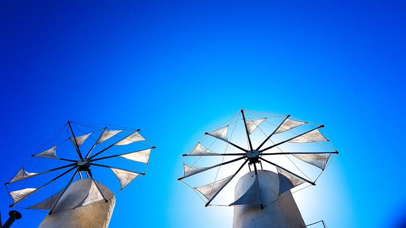 sunny, summer, environmental conservation, old, clear sky, fuel and power generation, windmill, blue, shape, no people, architecture, heat, current, environmentally friendly