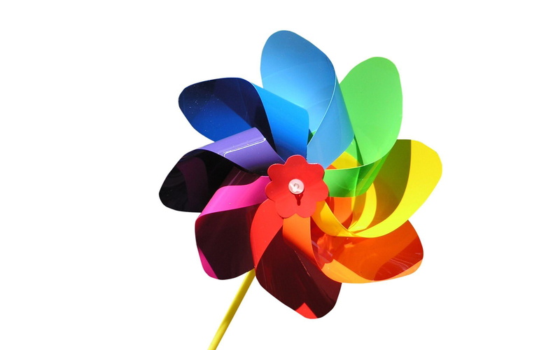 abstract, 1080P, 3d and abstract, wheel, multi, colored, bright colors, colorful, pinwheel, style