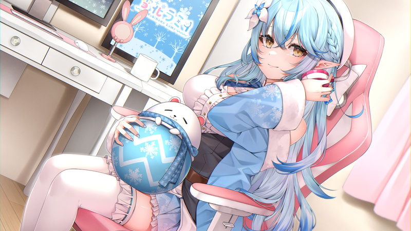 Hololive, 2K, Yukihana Lamy, anime, Izumi Kei, anime girls