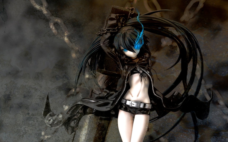 toy Soldier, toy, haired, young women, indoors, horror, nature, one Person, lifestyles, fashion, obscured face, leisure activity, Black Rock Shooter, Figurine
