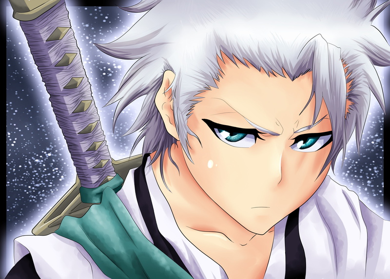 weapons, art, hitsugaya toushirou, look, gone-phishing, Bleach, dissatisfaction, sword, guy, 4K
