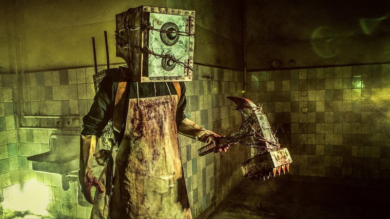 game, The Keeper, Evil Within, Mikami, Boxman, The Evil Within, monster, resident, evil, 4K, survival horror, cosplay, walllpaper, axe