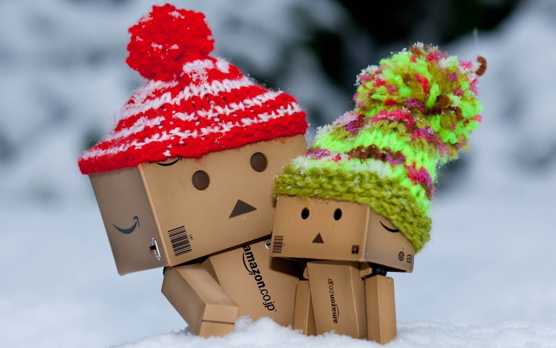 mitten, outdoors, robots, gift, cold - Temperature, danboard, cardboard robots, cold temperature, tree, art and craft, snow, representation, toy, close-up